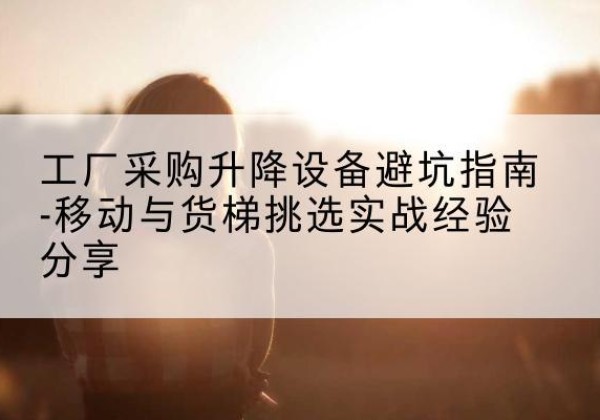 郑州移动式升降机怎么选-工厂采购升降设备避坑指南-移动与货梯挑选实战经验分享